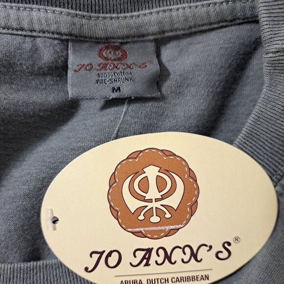 Jo Axx's Men's Medium Aruba Graphic T Shirt Short Sleeves Crew Neck Sage Green - Picture 6 of 6